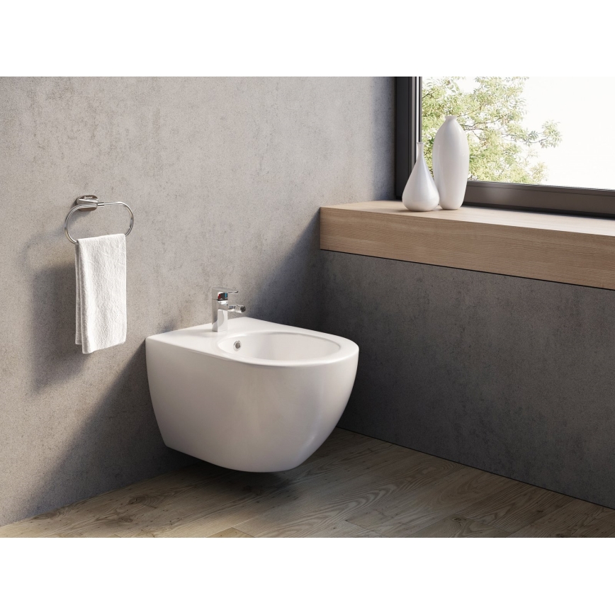 Ravak X01517 - Vægmonteret bidet UNI CHROME keramik/hvid