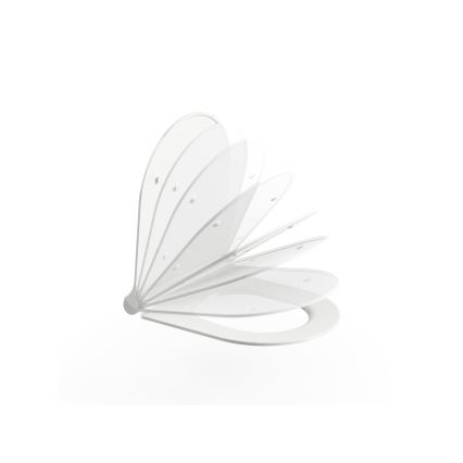 Ravak X01535 - Vægophængt UNI-toilet uden skyllekant, keramik/hvid