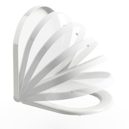 Ravak X01549 - Toiletsæde SoftClose UNI CHROME, hvid