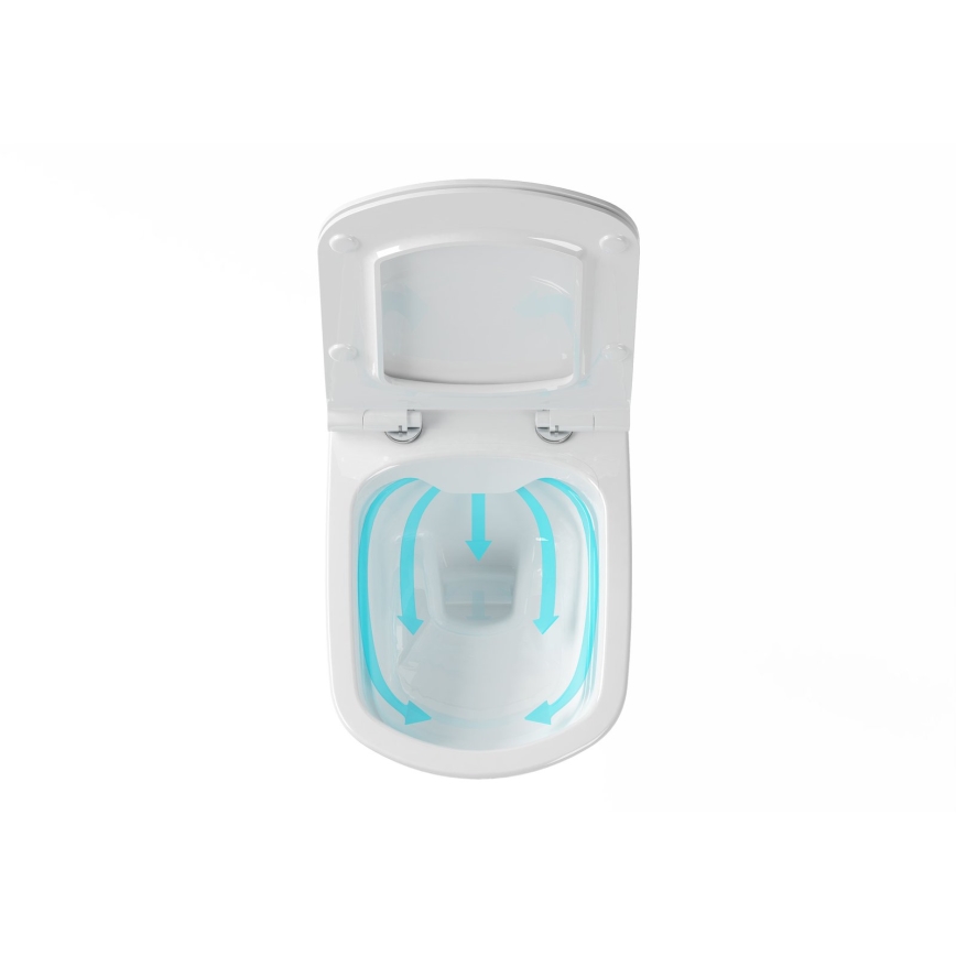 Ravak X01671 - Vægophængt WC Rimless CLASSIC keramik/hvid