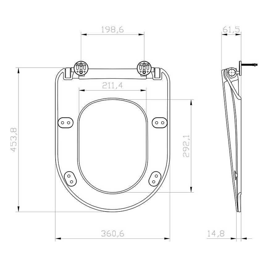 Ravak X01795 - Toiletsæde SoftClose CHROME sort