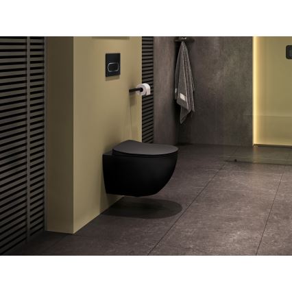 Ravak X01797 - Skylleknap 24,7 x 16,5 cm CHROME, sort