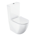 Ravak X01870 - WC-kombi kantløs med SoftClose-sæde OPTIMA, keramik/hvid