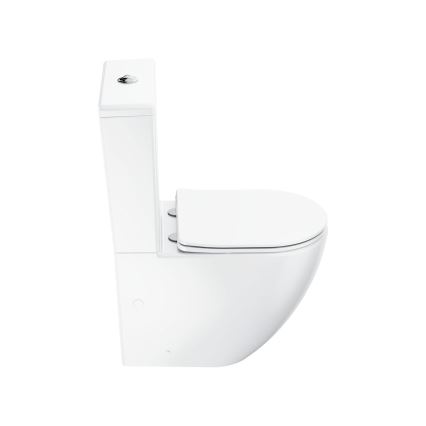 Ravak X01870 - WC-kombi kantløs med SoftClose-sæde OPTIMA, keramik/hvid
