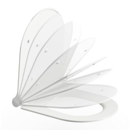 Ravak X01912 - Væghængt toilet med bidetdyse CHROME keramik/hvid