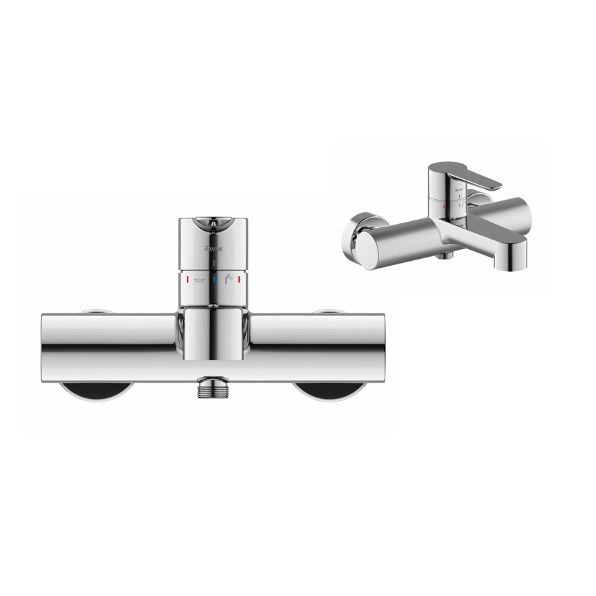 Ravak X070115 - Badekarbatteri PURI, blankt krom