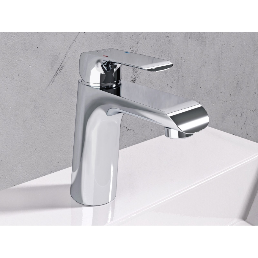 Ravak X070118 - Håndvaskarmatur FLAT 15,1 cm poleret krom