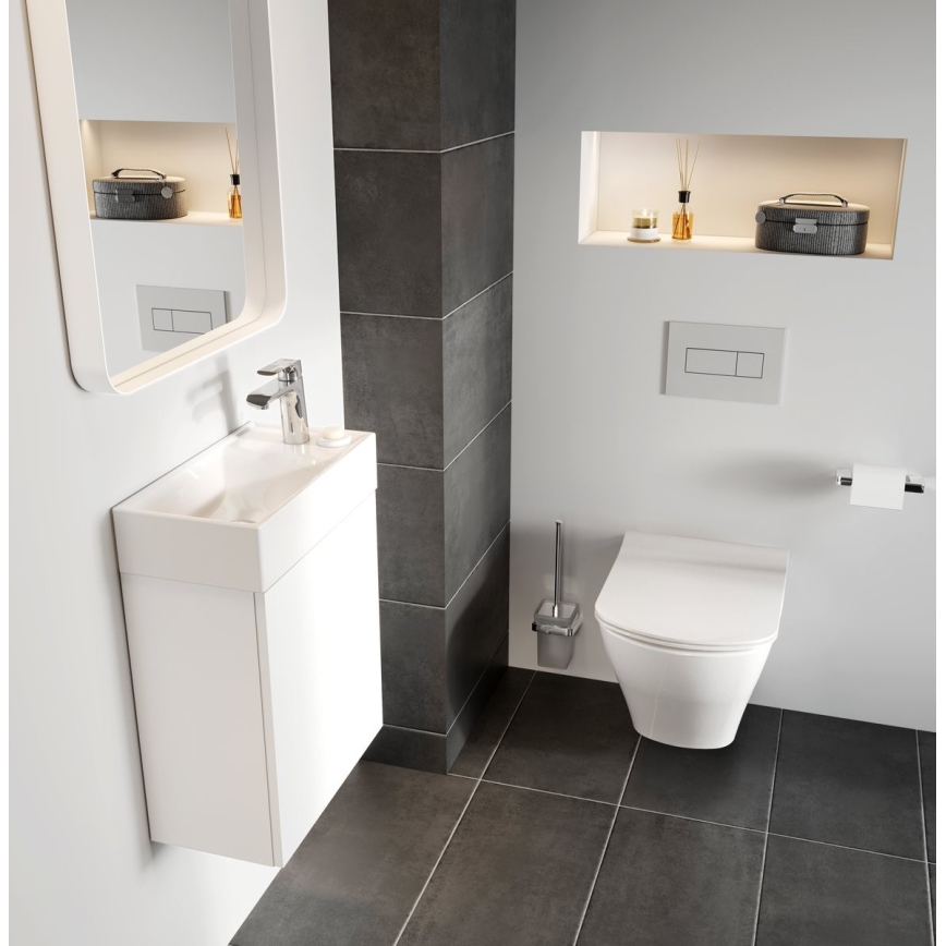 Ravak X070118 - Håndvaskarmatur FLAT 15,1 cm poleret krom