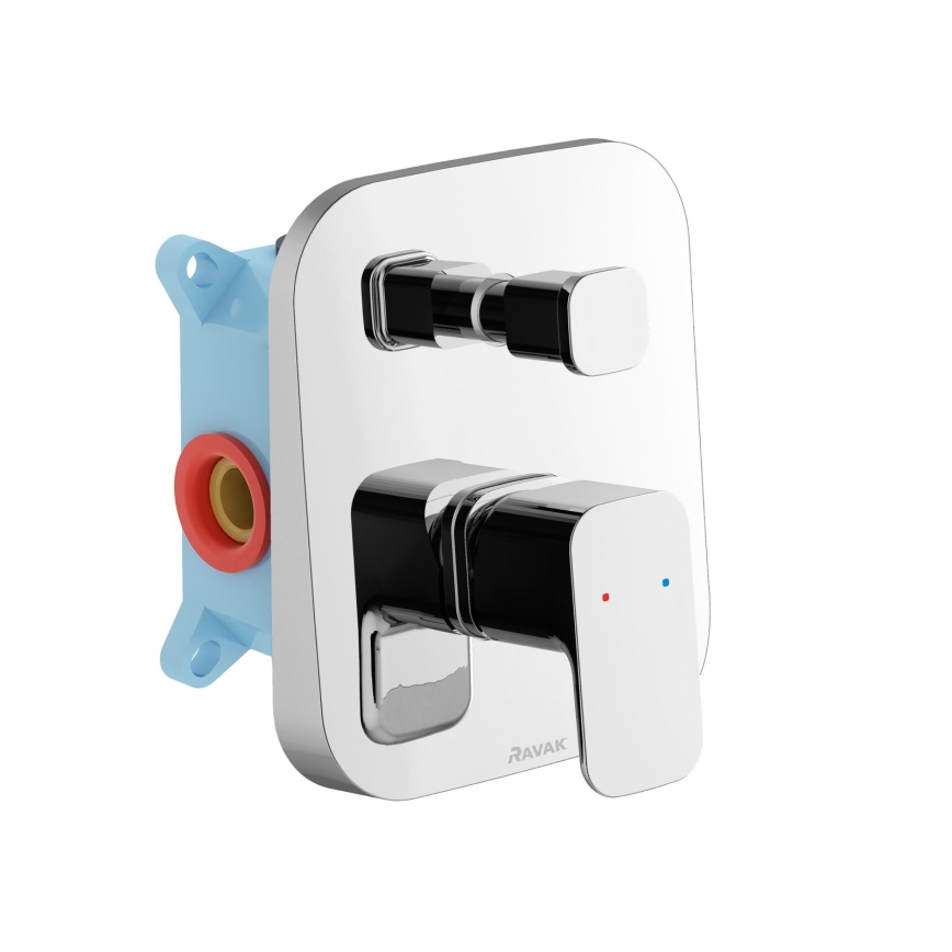 Ravak X070136 - Brusebatteri til indbygning FREE, blank krom