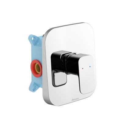 Ravak X070137 - Indbygningsbrusebatteri R-BOX, blank krom