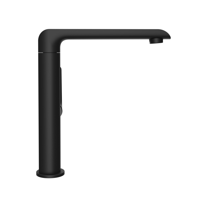 Ravak X070174 - Håndvask- og køkkenarmatur FLAT 26,2 cm mat sort
