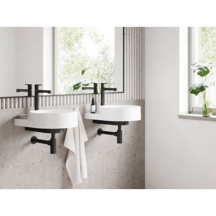 Ravak X070182 - Håndvaskarmatur PURI 32,2 cm sort