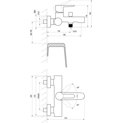 Ravak X070192 - Badekarbatteri PURI sort