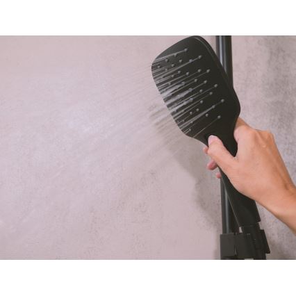 Ravak X070443 - Brusesæt med termostatisk blandingsbatteri FLAT mat sort