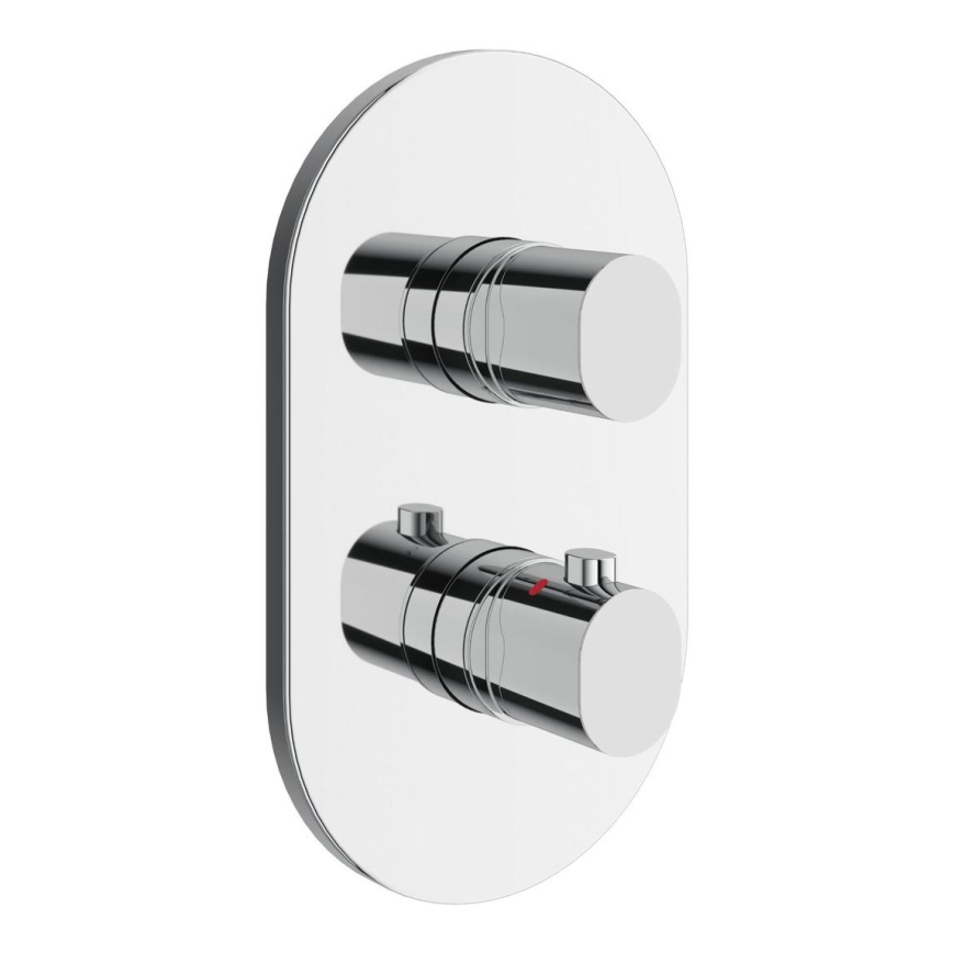 Ravak X070457 - Termostatisk brusebatteri til indbygget installation CHROME blank krom