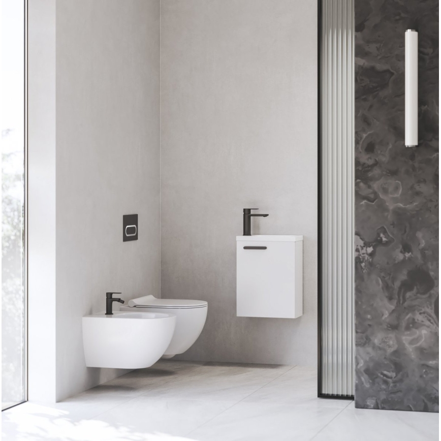 Ravak X070460 - Servantbatteri CHROME 17,7 cm sort