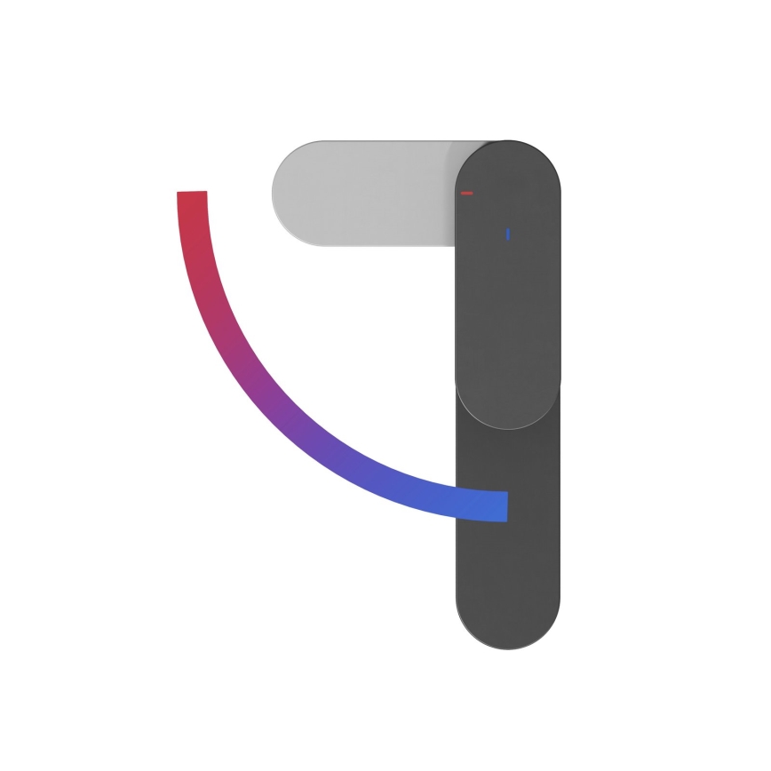 Ravak X070461 - Håndvaskarmatur CHROME 30 cm sort