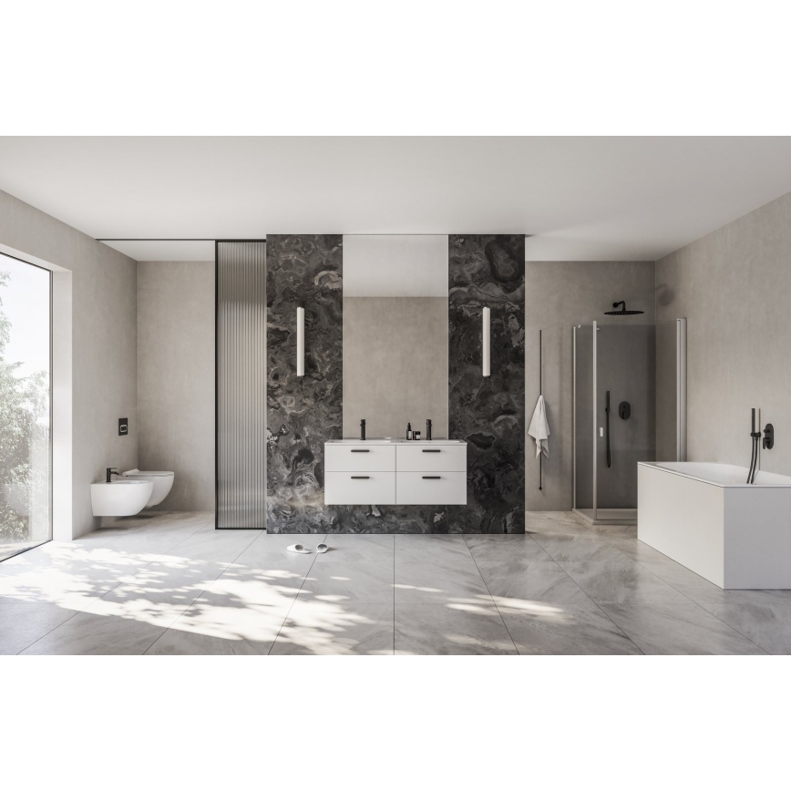 Ravak X070466 - Brusearmatur til indbygget installation CHROME sort