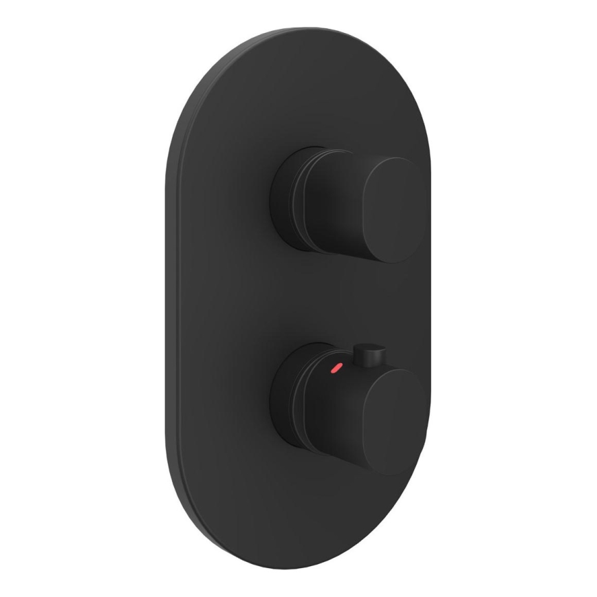 Ravak X070469 - Termostatisk brusebatteri til indbygning CHROME sort