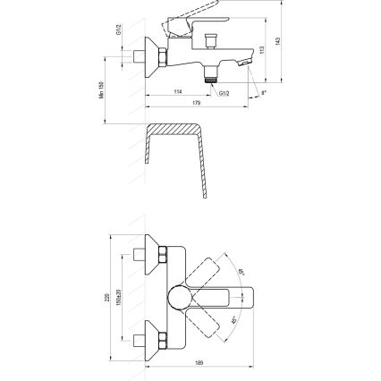 Ravak X070491 - Badekararmatur SOLAR sort