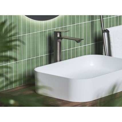 Ravak X070653 - PLAN håndvaskarmatur 30 cm, børstet grafit