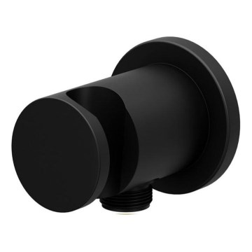 Ravak X07P572 - Bruseholder med udløb 7,8x6 cm sort