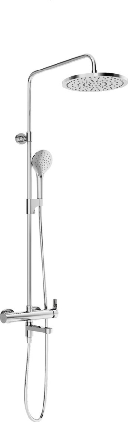 Ravak X07P642 - Brusesæt med blandingsbatteri i blank krom