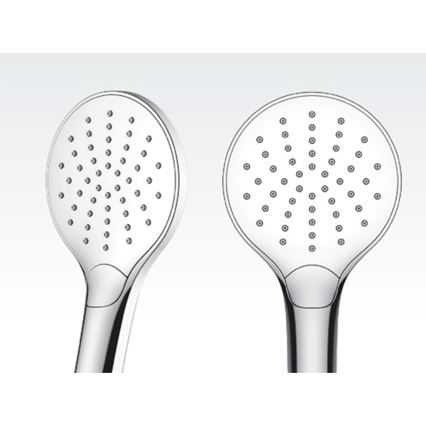 Ravak X07P642 - Brusesæt med blandingsbatteri i blank krom