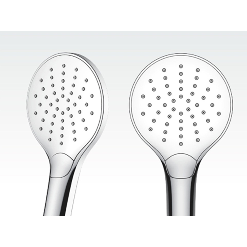 Ravak X07P642 - Brusesæt med blandingsbatteri i blank krom