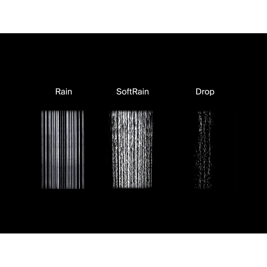 Ravak X07P642 - Brusesæt med blandingsbatteri i blank krom
