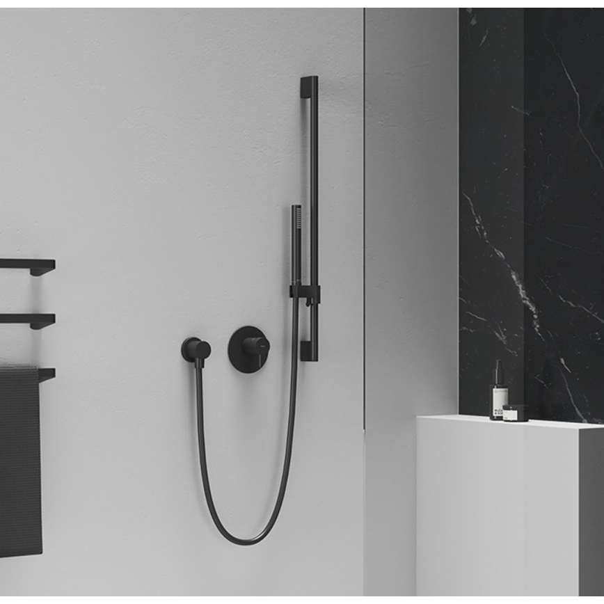 Ravak X07P670 - Håndbruser mat sort