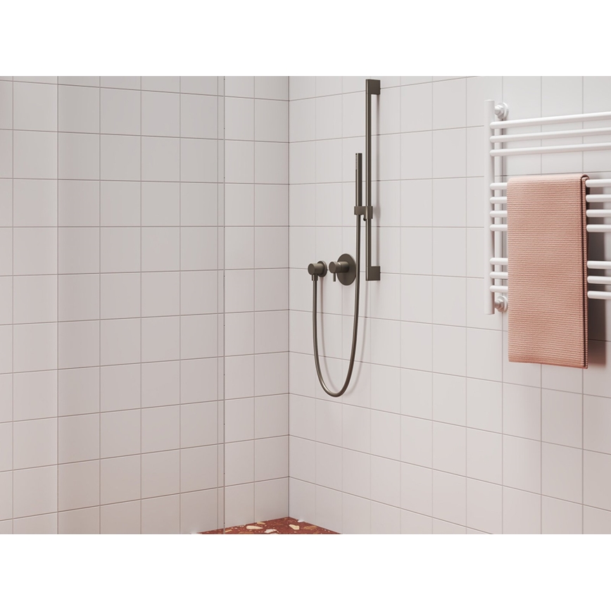 Ravak X07P694 - Håndbruser i børstet grafit