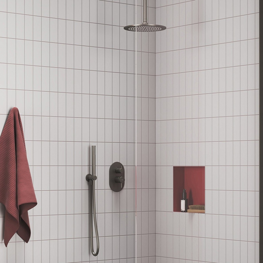 Ravak X07P694 - Håndbruser i børstet grafit