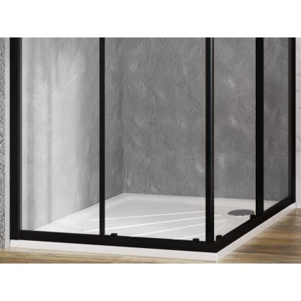 Ravak XA037701010 - kvadratisk brusebund PERSEUS 90x90 cm hvid