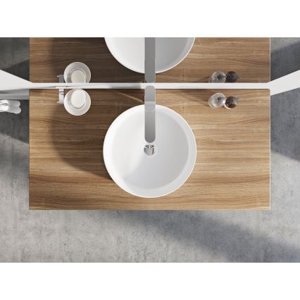 Ravak XJX01140002 - Vask til bordplade UNI SLIM Ø 40 cm keramik/hvid