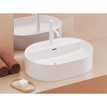 Ravak XJX01155003 - Pålægsvask CERAMIC SLIM 55x40 cm keramik/hvid