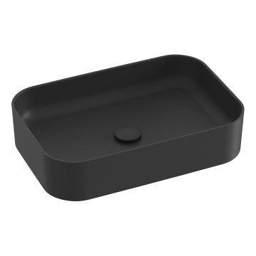 Ravak XJX0D155001 - Håndvask til bordplade CERAMIC SLIM 55x37 cm keramik/sort