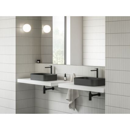 Ravak XJX0D155001 - Håndvask til bordplade CERAMIC SLIM 55x37 cm keramik/sort
