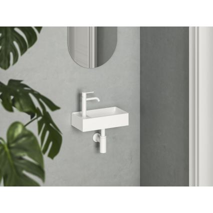 Ravak XJXL1240000 - Væghængt håndvask VEDA 40,8 x 22,2 cm keramisk/hvid