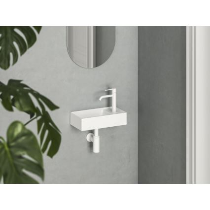 Ravak XJXP1240000 - Væghængt håndvask VEDA 40,8x22,2 cm keramik/hvid