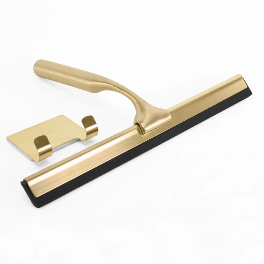 REA-72069 - Vinduesskraber til glas med holder, børstet guld