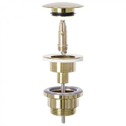 REA-A2360 - Bundventil CLICK-CLACK Ø 6,4 cm, guldfarvet