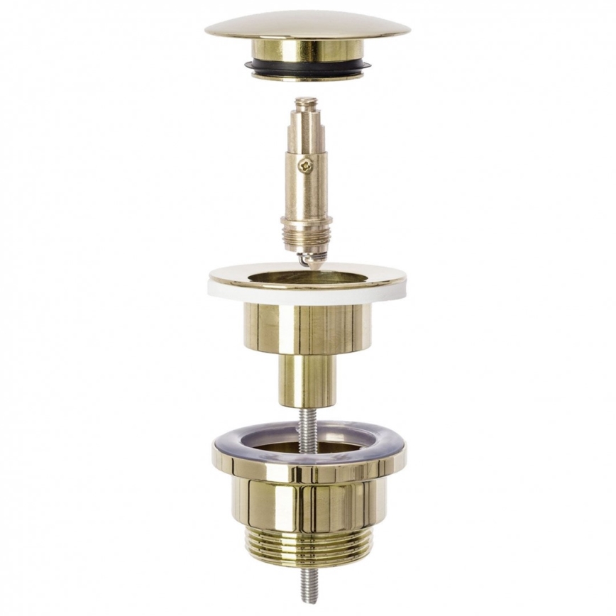 REA-A2360 - Bundventil CLICK-CLACK Ø 6,4 cm, guldfarvet