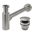REA-A4400 - Vaskesifon med CLICK-CLACK bundventil, Ø 6,4 cm, nikkel