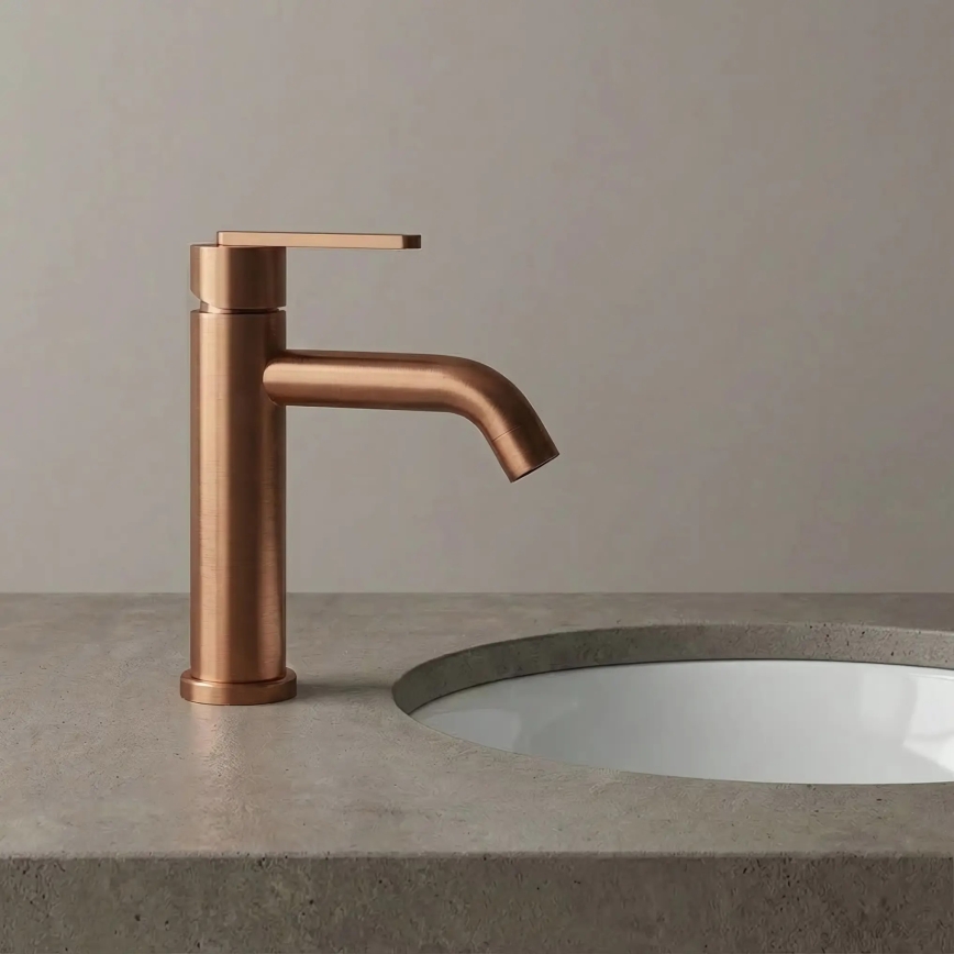 REA-B0970 - Håndvaskarmatur ONTARIO 17,5 cm børstet kobber