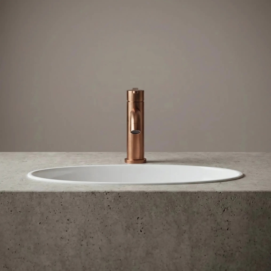 REA-B0970 - Håndvaskarmatur ONTARIO 17,5 cm børstet kobber