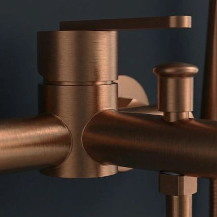 REA-B0973 - Badekarsæt med ONTARIO-armatur, børstet kobber