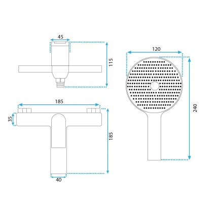 REA-B1128 - AVALON badekarsæt i sort