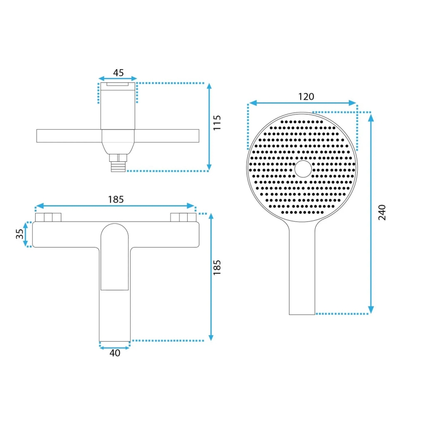 REA-B1129 - AVALON badekarsæt i guld