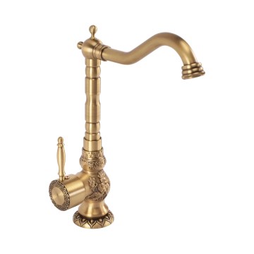 REA-B2500 - Håndvaskarmatur VENICE RETRO 32 cm børstet guld